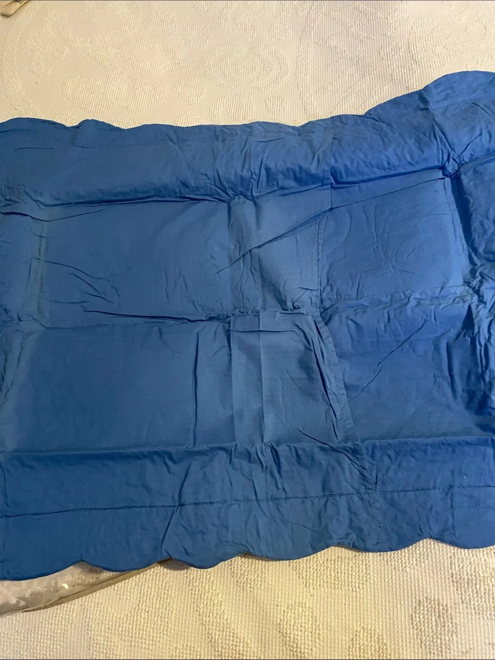 Portia Pillow Shams in Sapphire Blue - Standard, has been in storage
